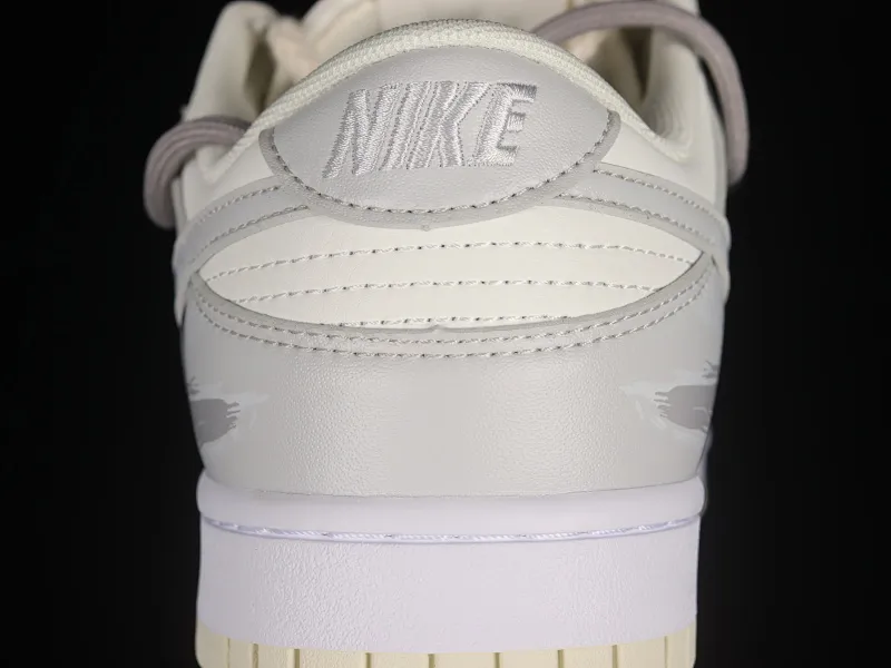 All Categories Nk SB Dunk Series Nk SB Dunk Low Low-top Sneakers Nk Dunk Low Retro "Coconut Milk" Vibe Wind Distressed Paper Plane Travel Graffiti Customized Deconstructed Strap Casual Sneakers DJ6188-100